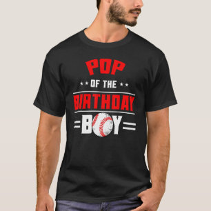 T-shirt Pop Of The Birthday Boy Baseball Thème Famille Ann