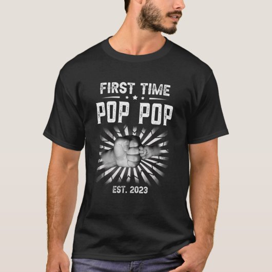 T-shirt Pop Pop 2023 pour la première fois chez les hommes (Devant)