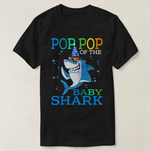 T-shirt POP POP Du Bébé Requin Anniversaire Brother Shark (Design devant)