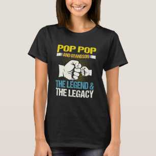 T-shirt Pop Pop Grandson the Legend Matching Fa