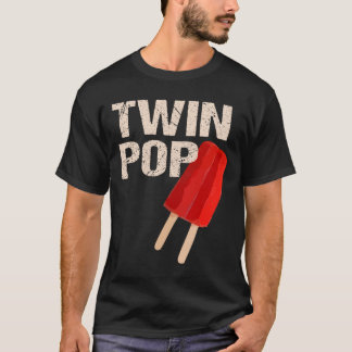 T-shirt Pop Shirt Cadeau Pour Grandpa Twins Papa Fête des 