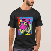 T-shirt Pop Tiger Fun Mignonne Trendy Pour Hommes Femmes & (Devant)