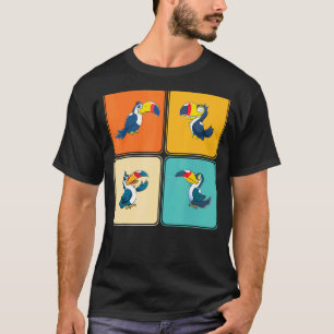 T-shirt Pop Wildlife Zoo Oiseau Animal Tropical Toucan