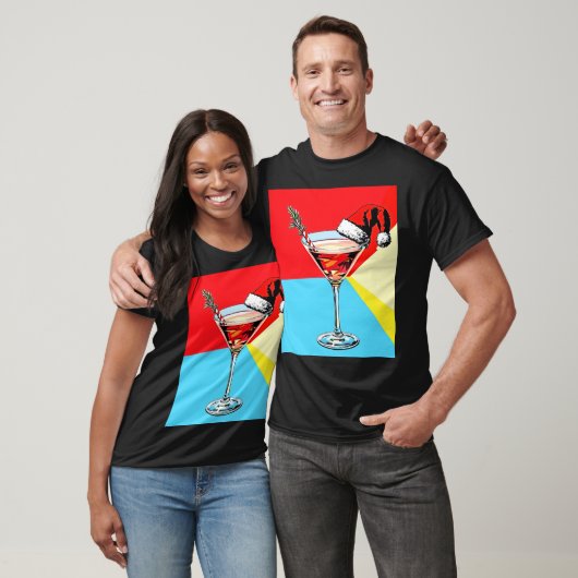 T-shirt PopArt Santa Martini (Unisexe)