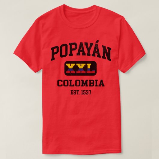 T-shirt Popayan Colombia XXL Design sportif (Design devant)
