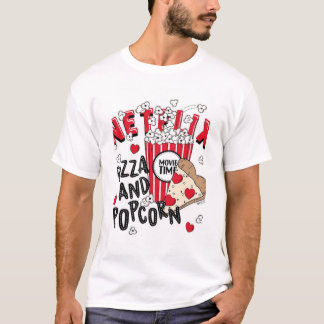 T-shirt Popcorn avec le monde