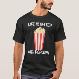T-shirt Popcorn Cool Pour Hommes Femmes Sucré Beurré Salé