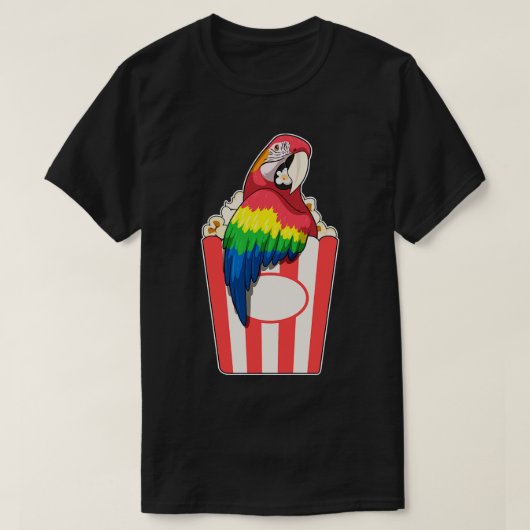 T-shirt Popcorn de perroquets (Design devant)