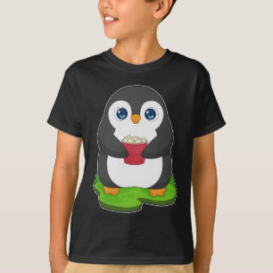 T-shirt Popcorn de pingouin