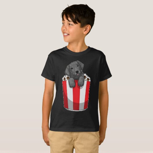 T-shirt Popcorn Labrador (Devant entier)
