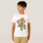 T-shirt Popcorn les tongs Dino (Devant entier)