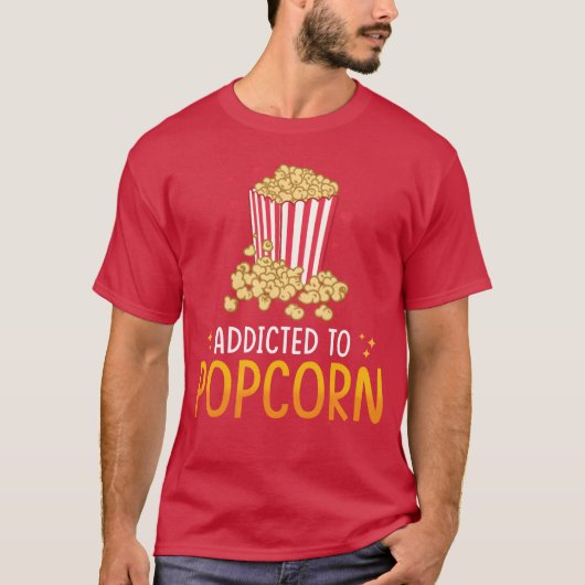T-shirt Popcorn Lover Gift Funny Popcorn friends (Devant)