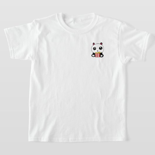 T-Shirt Popcorn Panda (Poser)