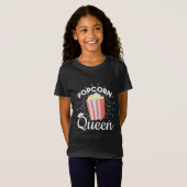 T-Shirt Popcorn Queen Femmes Filles Film Popcorn Lover (Devant entier)