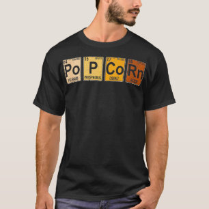 T-shirt Popcorn Tableau périodique des éléments Science Po