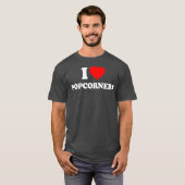 T-shirt Popcorners Love Heart Retro Funny Cadeau (Devant entier)