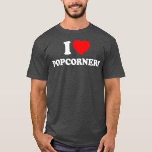 T-shirt Popcorners Love Heart Retro Funny Cadeau