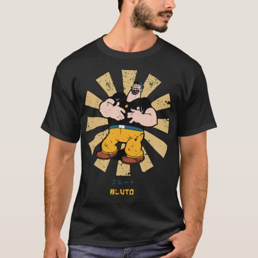 T-shirt Popeye japonais rétro Bluto (Devant)