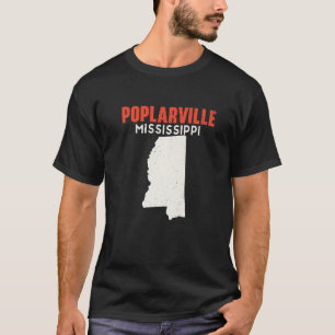 T-shirt Poplarville Mississippi USA State America Travel M
