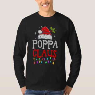 T-shirt Poppa Claus Christmas Pajama Family Matching Xmas
