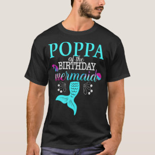 T-shirt Poppa De La Famille Correspondante De Sirène Anniv
