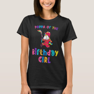 T-shirt Poppa de l'Anniversaire Princesse fille Dabbing Un