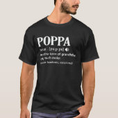 T-shirt Poppa Définition Drôle Signification Cool Grandpa  (Devant)