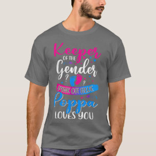 T-shirt Poppa Rose Ou Bleu Vous Aime Garder Révélation De
