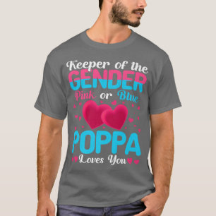 T-shirt Poppa Rose Ou Bleu Vous Aime Garder Révélation De