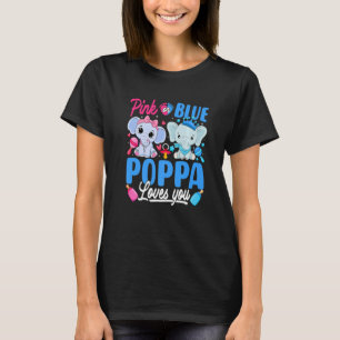 T-shirt Poppa Rose Ou Bleu Vous Aime Genre Révéler Elephan