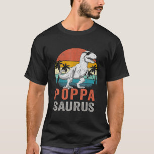 T-shirt Poppasaurus T Rex Dinosaur Poppa Saurus Famille Ma