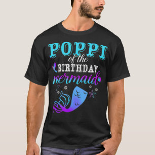 T-shirt Poppi De La Famille Correspondante De Sirène Anniv