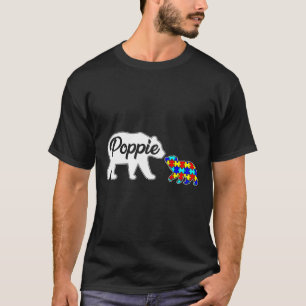 T-shirt Poppie Bear Autism Awareness Love Support Family A