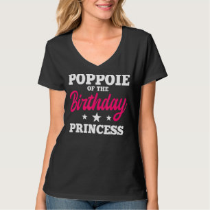 T-shirt Poppie De L'Anniversaire De Fête De La Princesse D
