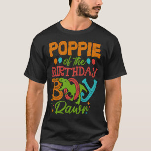 T-shirt POPPIE De L'Anniversaire Garçon Rawr Dinosaur