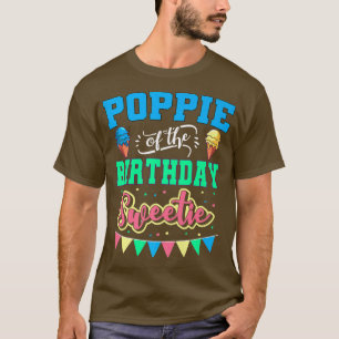 T-shirt Poppie De L'Anniversaire Sweetie Crème Ice Anniver