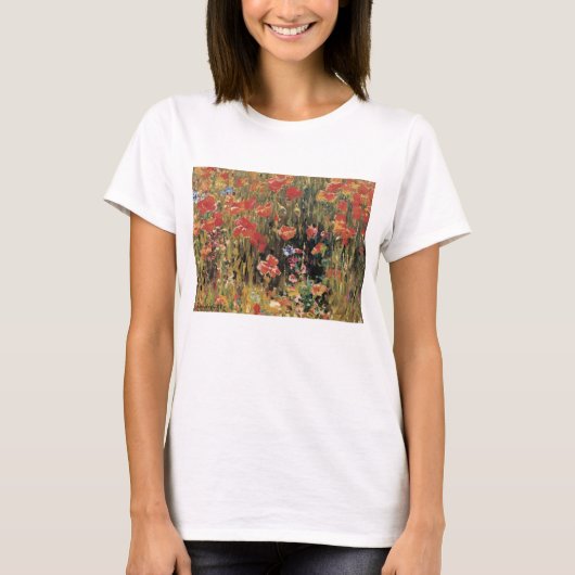 T-shirt Poppies de Robert Vonnoh, Impressionnisme Vintage (Devant)