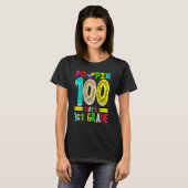 T-shirt Poppin 100 Days 1st Grade Dinosaur Primary School  (Devant entier)