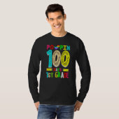 T-shirt Poppin 100 Days 1st Grade Dinosaur Primary School  (Devant entier)