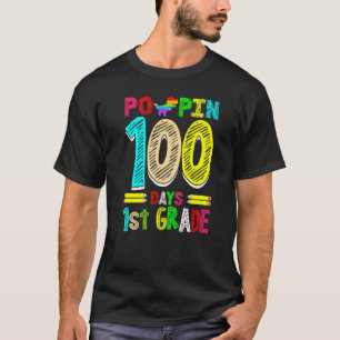 T-shirt Poppin 100 Jours 1ère année Dinosaur école primair