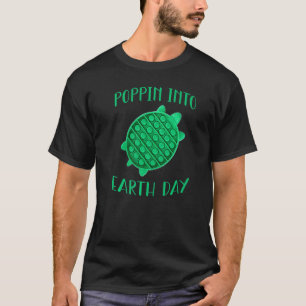 T-shirt Poppin Dans Jour des terres 2022 Turtle Pop Push F