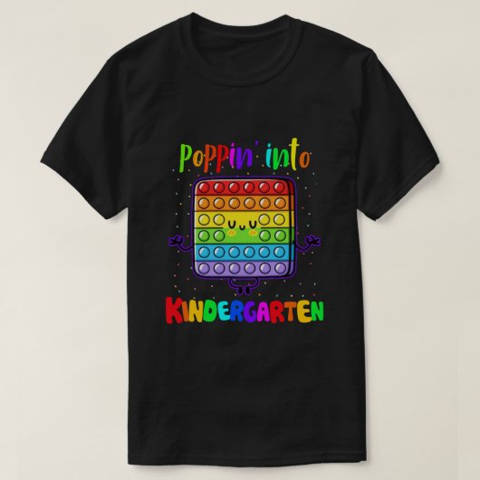 T-shirt Poppin' In Kindergarten Funny Sensory Fidget Toy (Design devant)