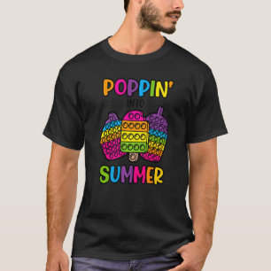 T-shirt Poppin' In Summer Fidget Pop It Ice Creme Cupcak