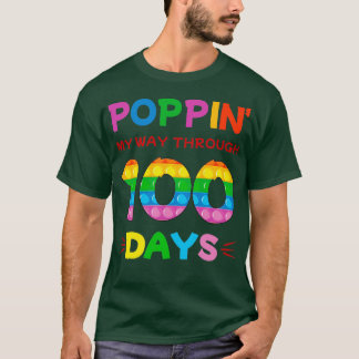 T-shirt Poppin My Way À travers 100 jours d'école 3