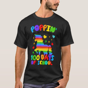 T-shirt Poppin My Way Through 100 Days 100th Day of School