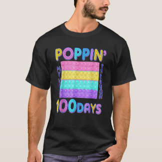 T-shirt Poppin My Way Through 100 Days 100th Day of School