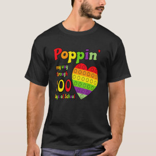 T-shirt Poppin My Way Through 100 Days of School 100th Day