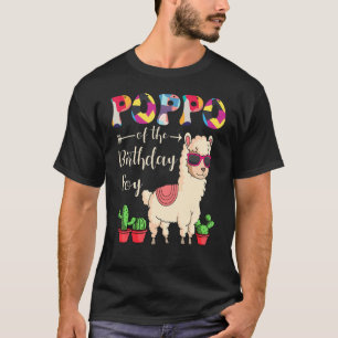 T-shirt Poppo De L'Anniversaire Garçon Lama Anniversaire P