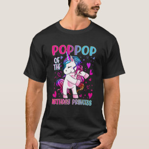 T-shirt PopPop of the Birthday Princess Girl Dabbing Unico