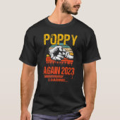 T-shirt Poppy again Est 2023 Chargement futur Nouveau Père (Devant)